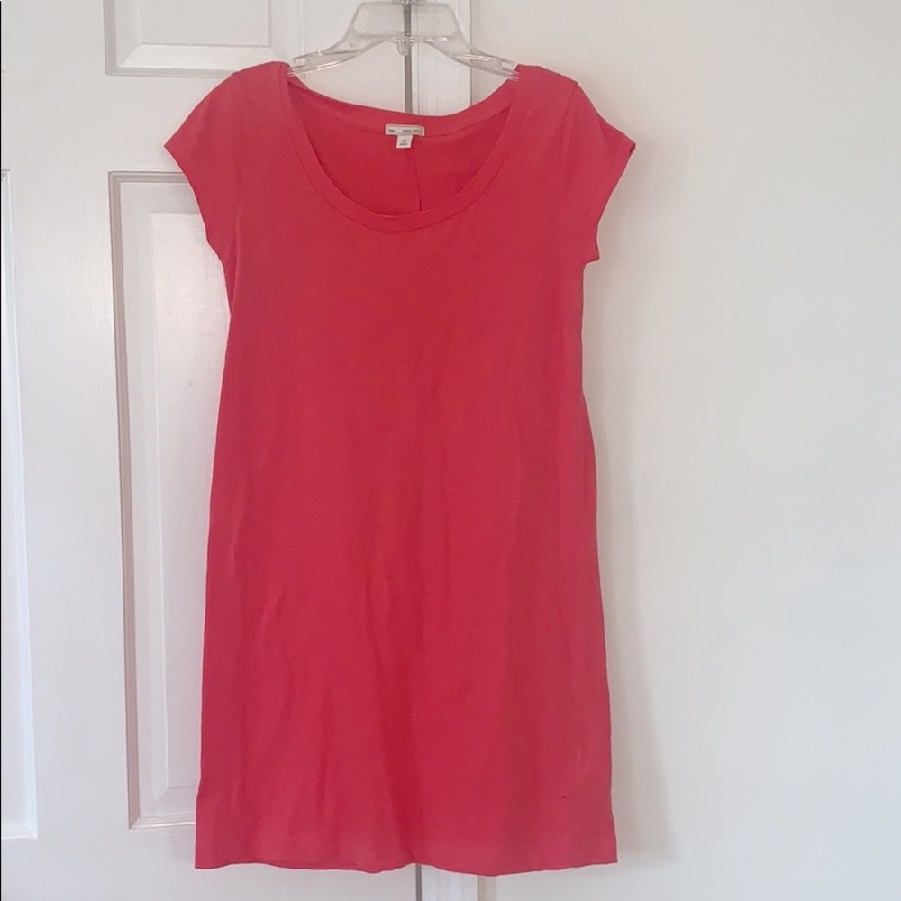 Gap salmon/ red mini t-shirt dress